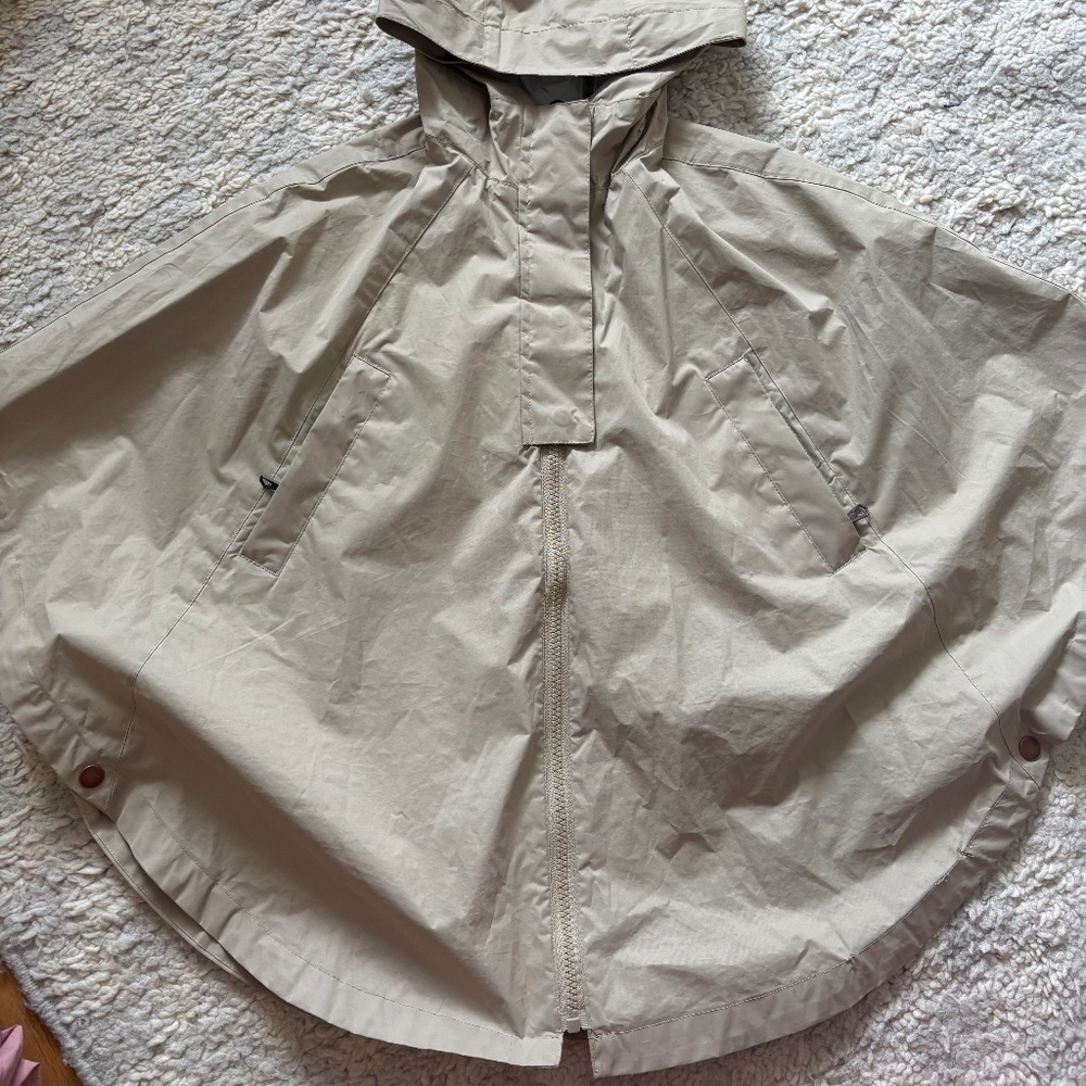 Zara kids unisex boys girls hooded rain cape jacket slicker size 7 / 8